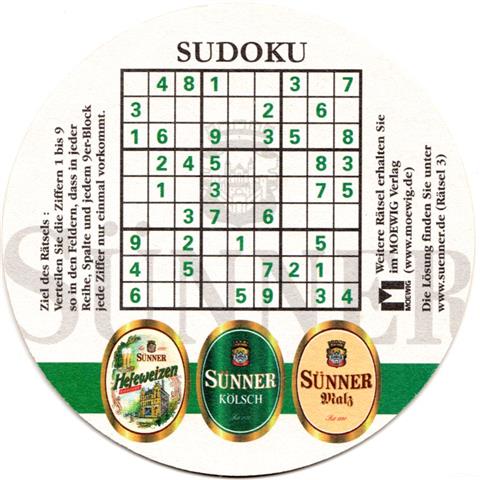 köln k-nw sünner sudoku 5b (rund215-rätsel 3)